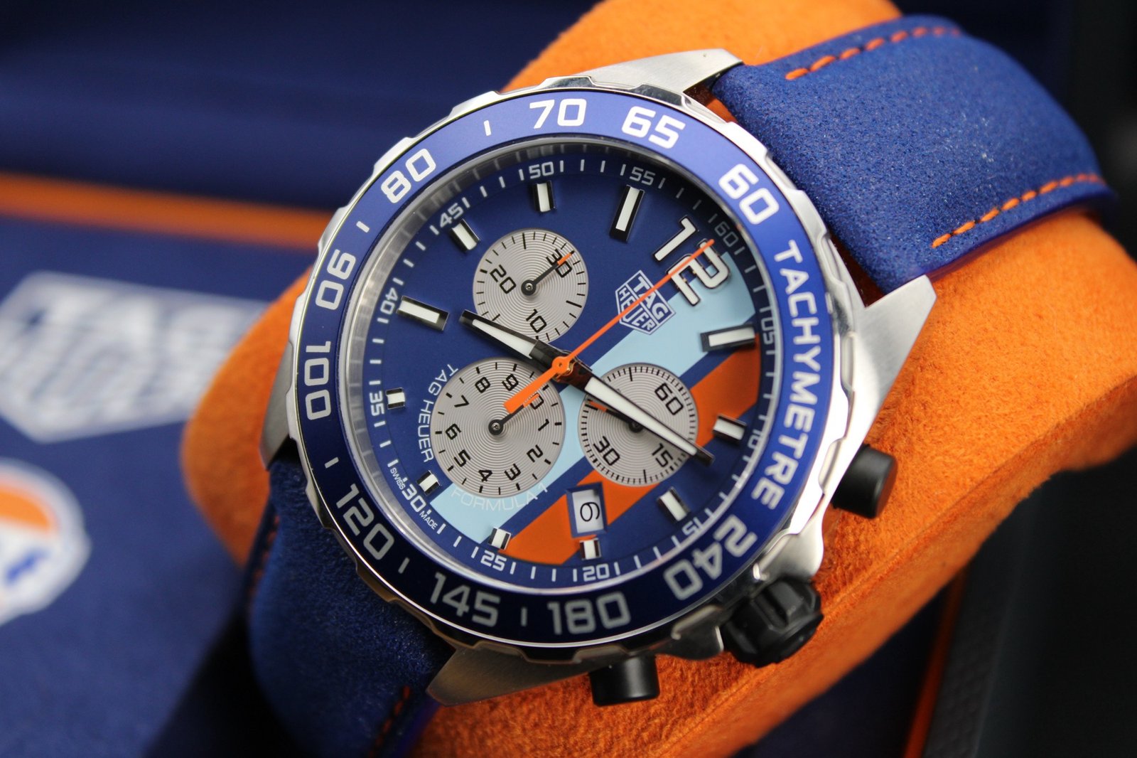 Tag Heuer Formula 1 ‘Gulf Special Edition’ CAZ101N.FC8243 - Image 4