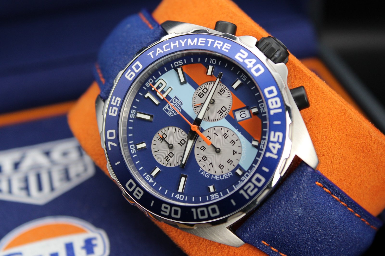 Tag Heuer Formula 1 ‘Gulf Special Edition’ CAZ101N.FC8243 - Image 5